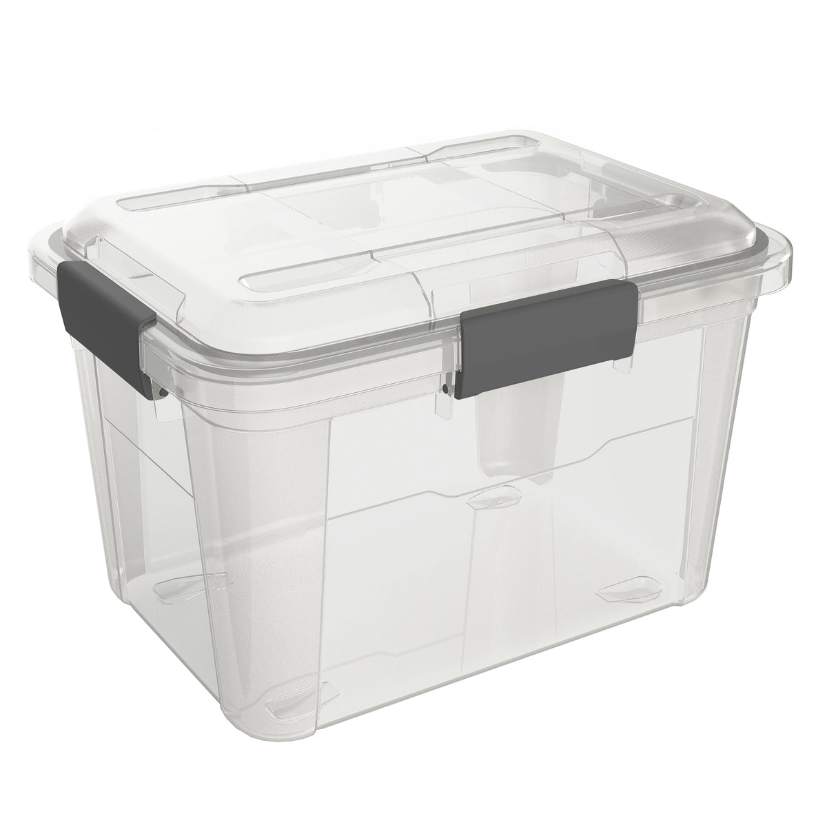 Ezy Storage Weather Proof IP65 5 Gallon Plastic Storage Container Bin Box w/ Lid - VMInnovations