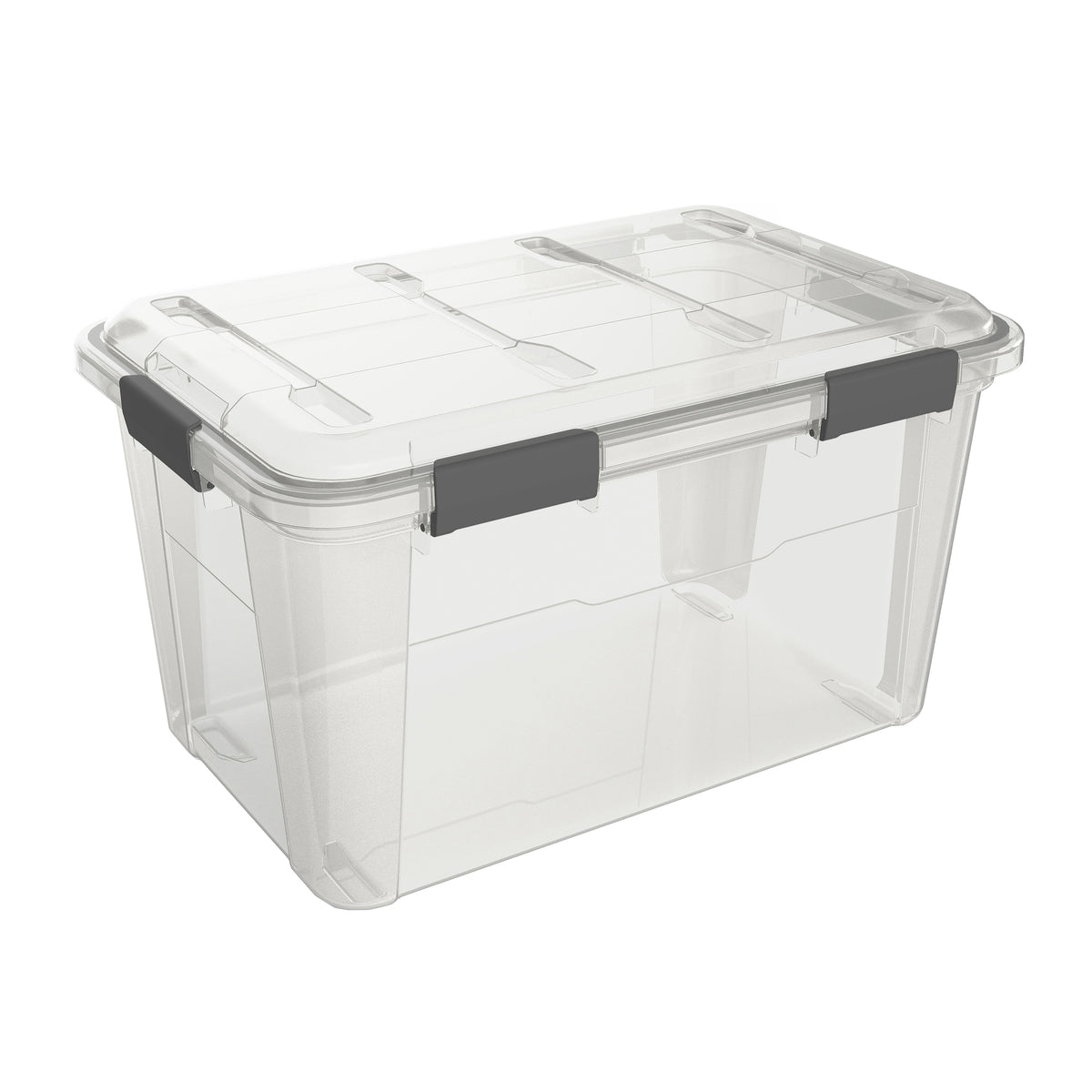 Ezy Storage Weather Proof IP65 13 Gallon Plastic Storage Bin Box w/ Lid (5 Pack)