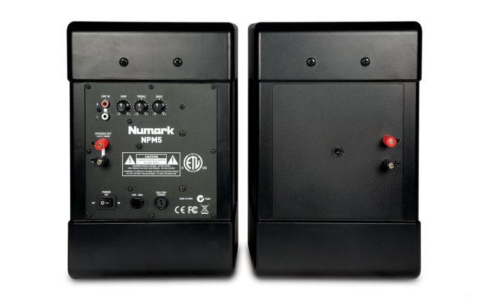 (2) NUMARK NPM5 DJ Studio Stereo System PA Speakers