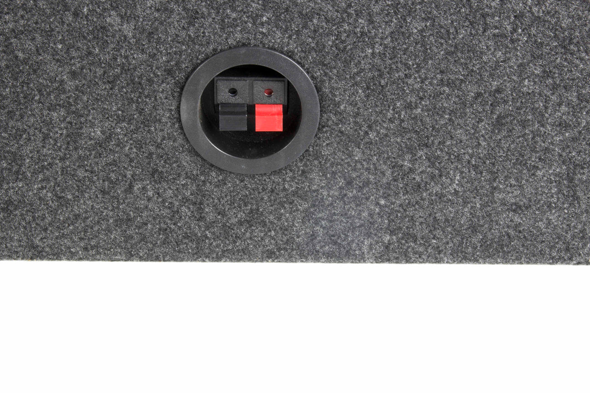 QPower 10 Inch Single Slim Shallow Subwoofer Box and Pyle 1600 Watt Subwoofer