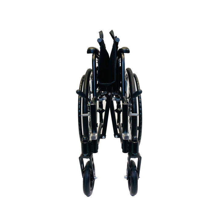Feather Chair Featherweight Ultra Light 13.5 Pound Foldable Wheelchair, Black - VMInnovations