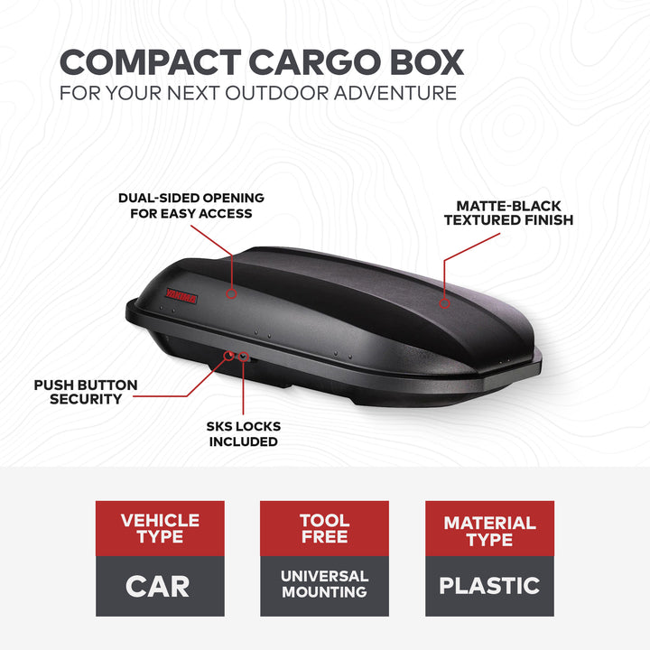 Yakima RocketBox Pro 14 Cubic Foot Vehicle Rooftop Compact Cargo Box,Black(Used) - VMInnovations