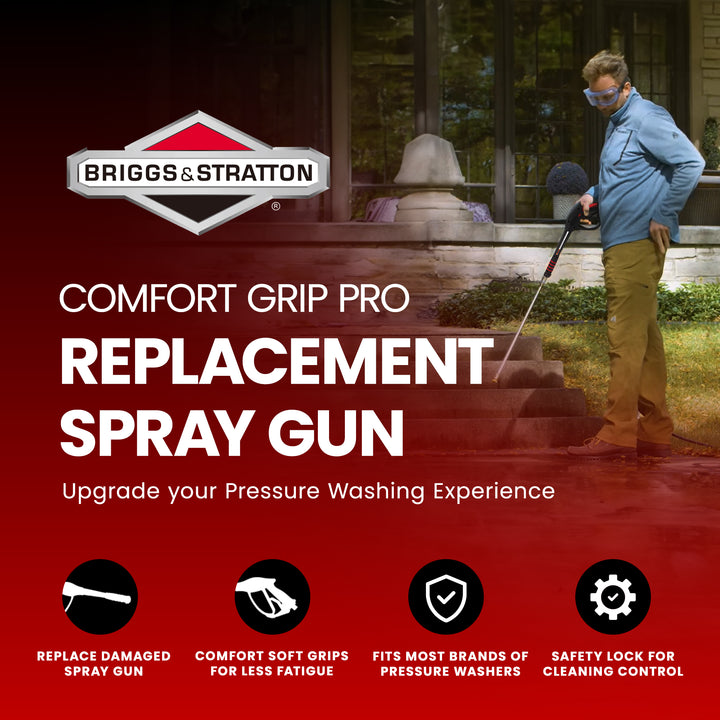 Briggs & Stratton Comfort Grip Pro Replacement Spray Gun for Pressure Washers - VMInnovations