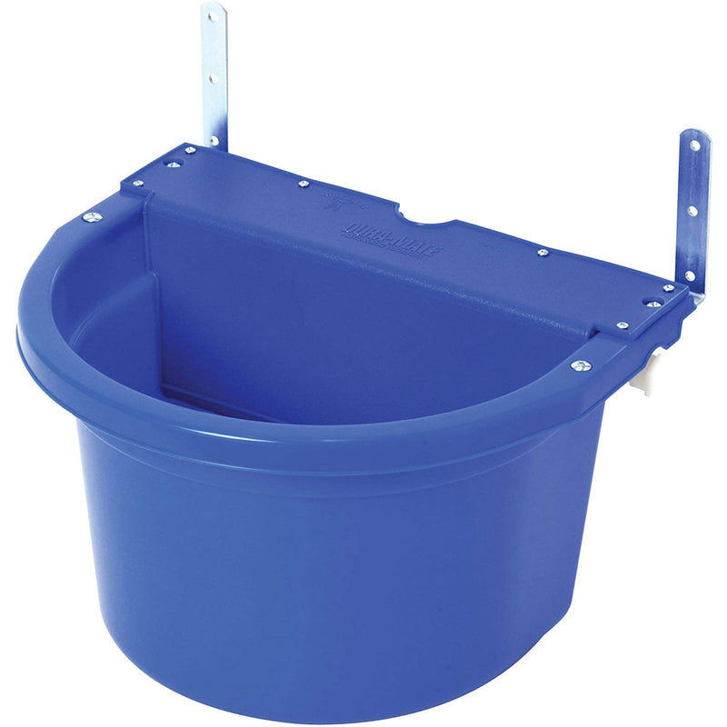 Little Giant 20 Quart Heavy Duty Mountable Plastic Fence Feeder Bucket, Blue