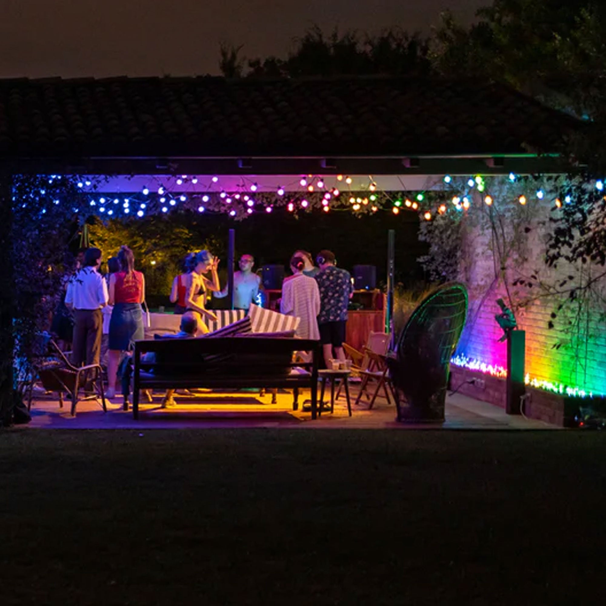 Twinkly Festoon App-Controlled Smart LED Bulb Light String 20 Multicolor (Used) - VMInnovations