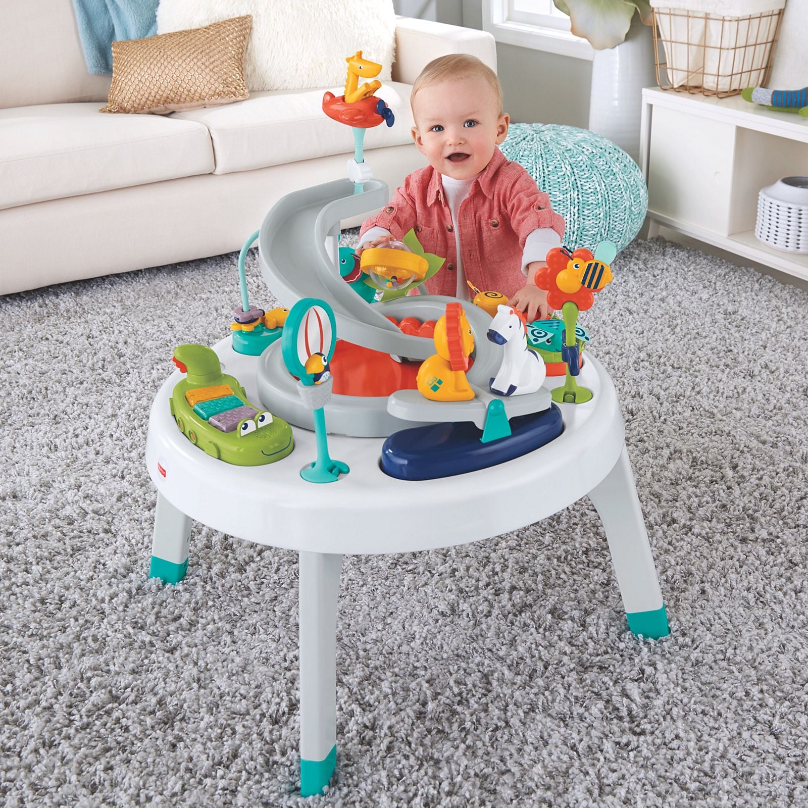 Fisher-Price FFJ01 2-in-1 Sit-to-Stand Baby Playset Development Activity Center