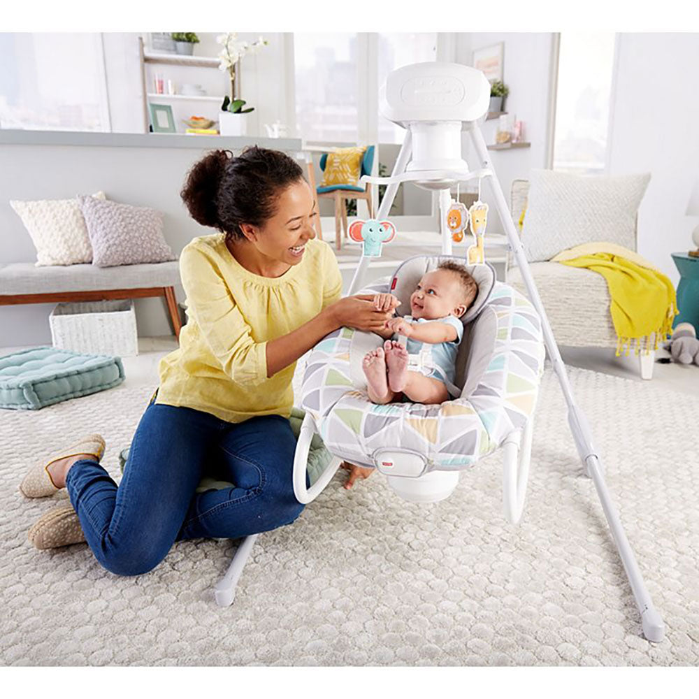 Fisher Price 2 In 1 Deluxe Baby Cradle N Swing Rocking Seat Rocker Chair Bouncer