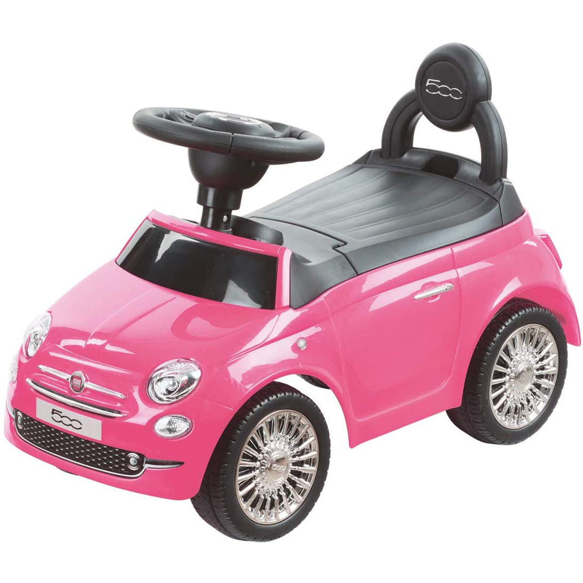 Best Ride On Cars Baby Toddler Fiat 500 Model Push Car Riding Toy Vehicle, Pink
