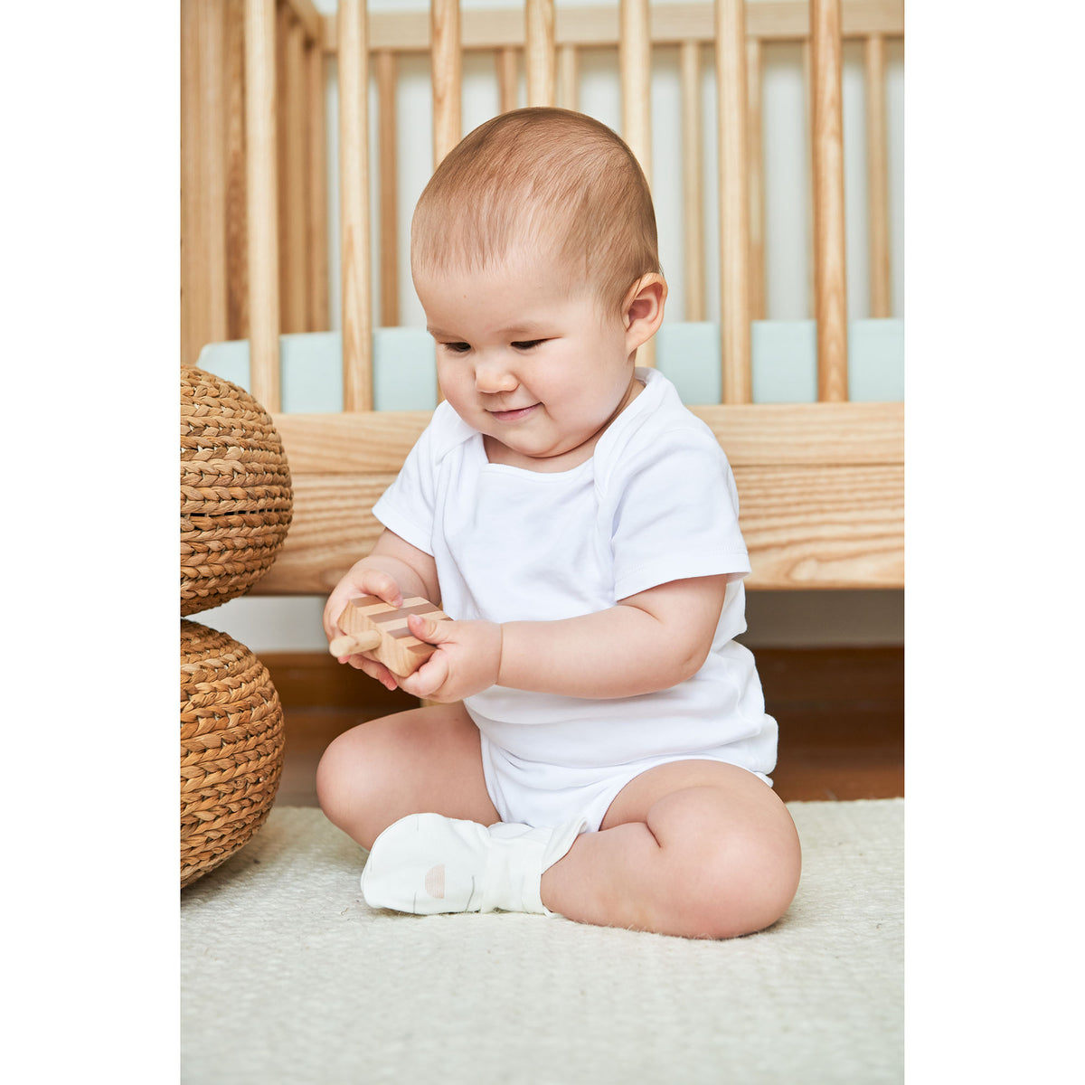 Goumikids Super Soft Organic Stay On Baby Gripper Boots Booties, 6-12M Geo Dash - VMInnovations