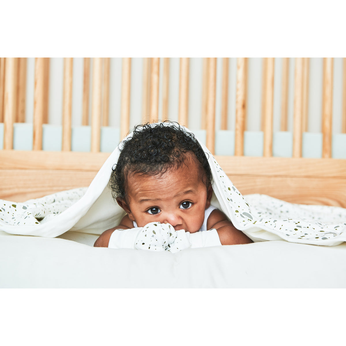 Goumikids Super Soft Organic Stay On No Scratch Baby Infant Mitts, 0-3M Terrazzo - VMInnovations