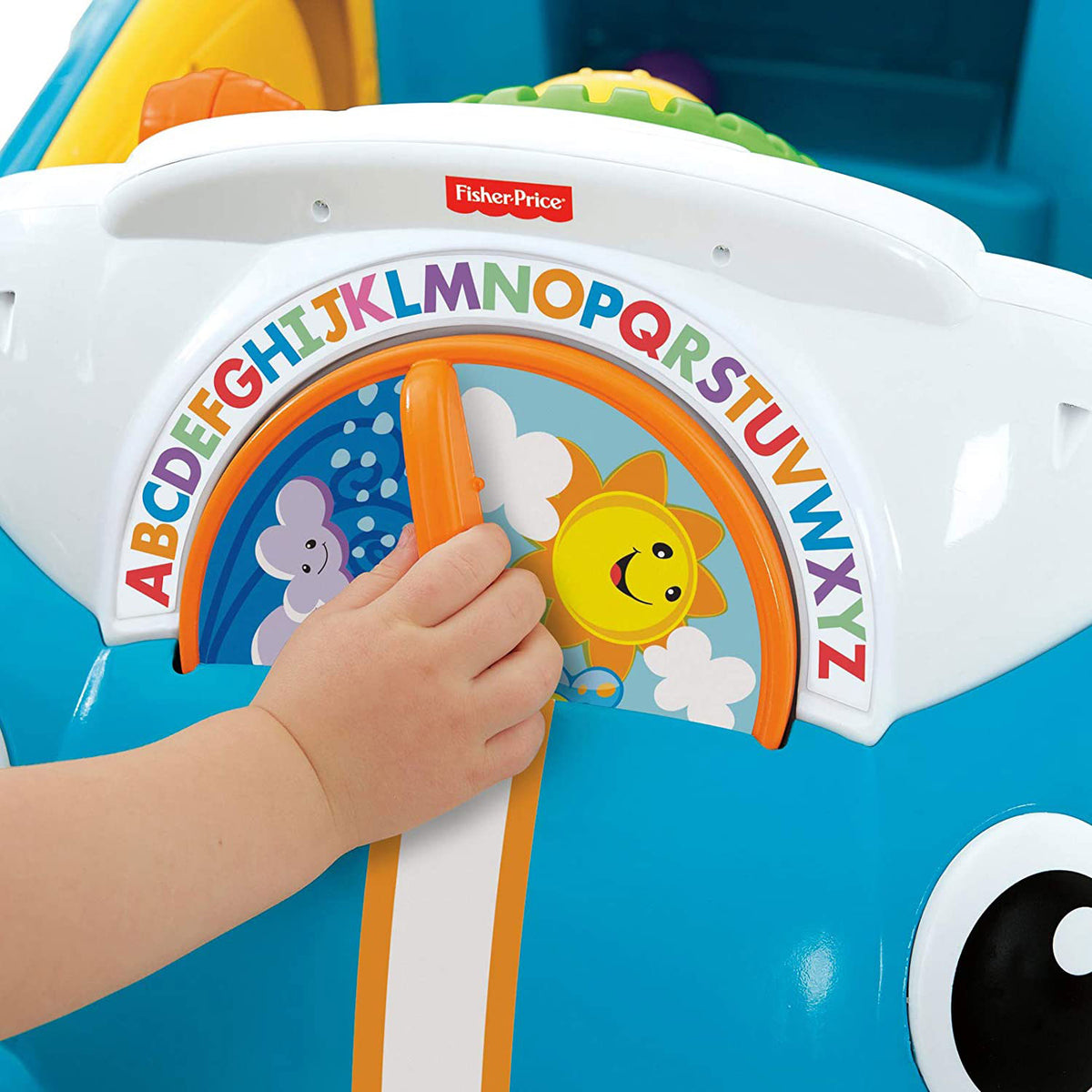 Fisher-Price Laugh & Learn Crawl Around Car Baby Activity Learning Toy, Blue