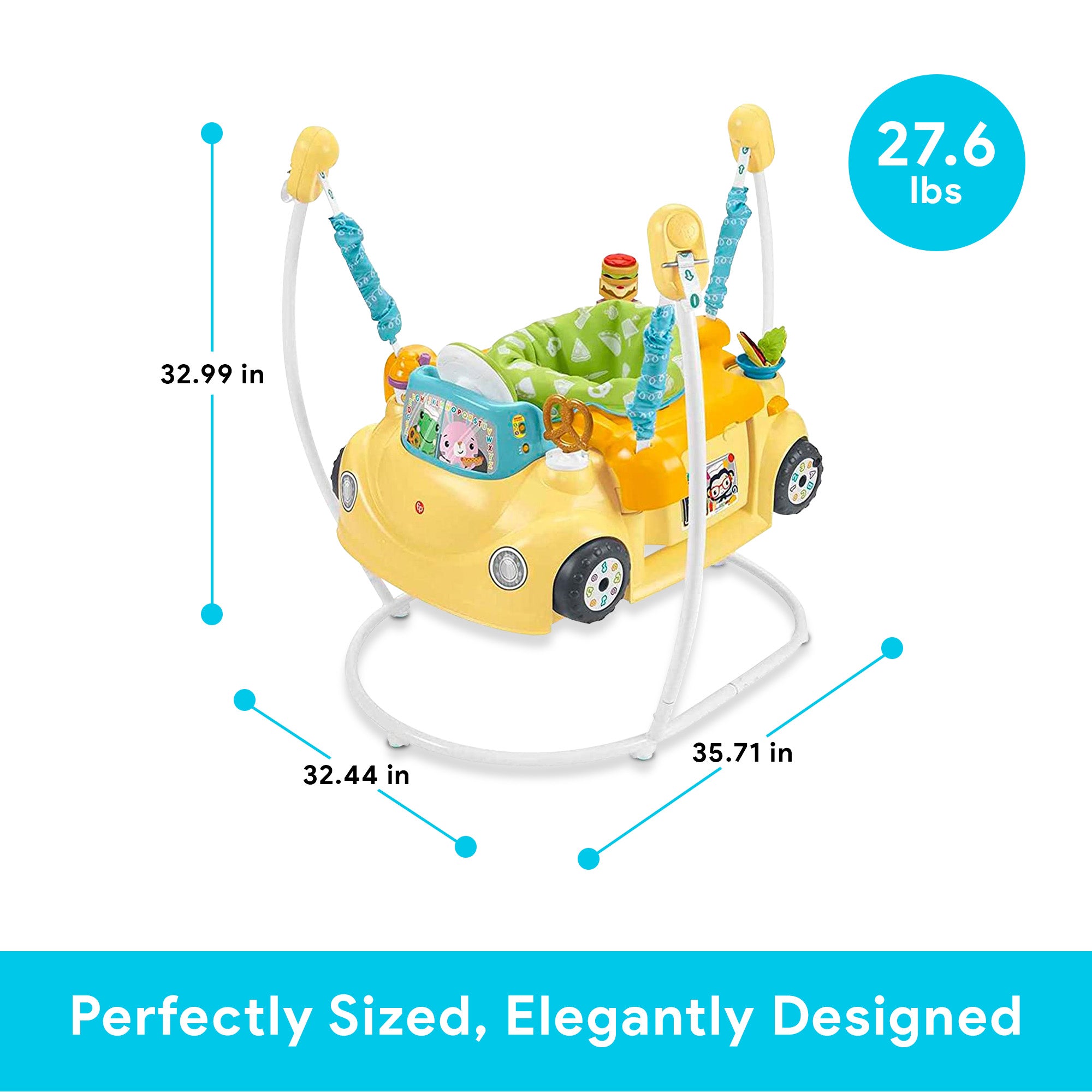 Fisher-Price 2-in-1 Servin' Up Fun Jumperoo Baby Activity Center (Open Box) - VMInnovations