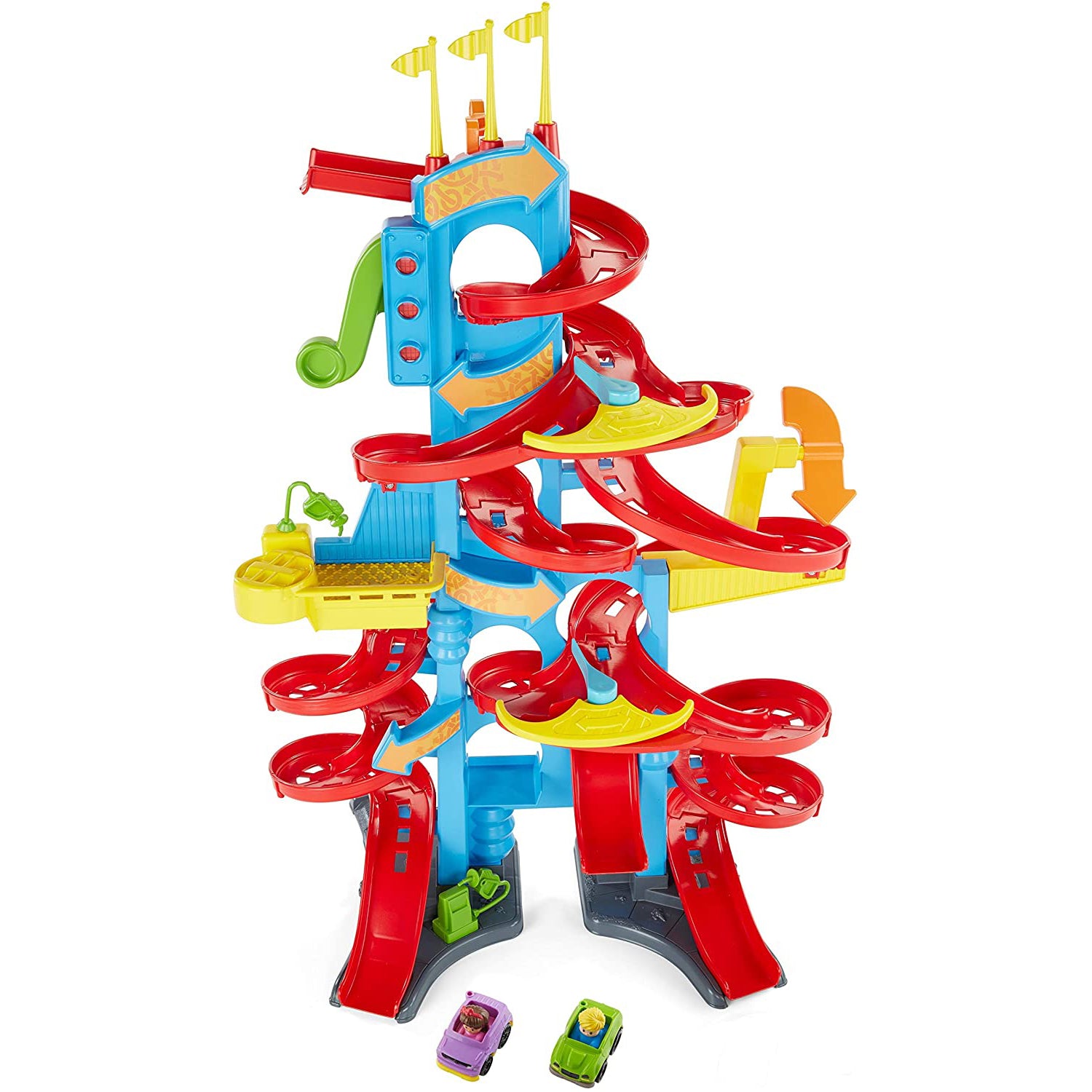 Fisher-Price Take Turns Skyway 3 Foot Tall Kid's Racer Toy Playset (Open Box)