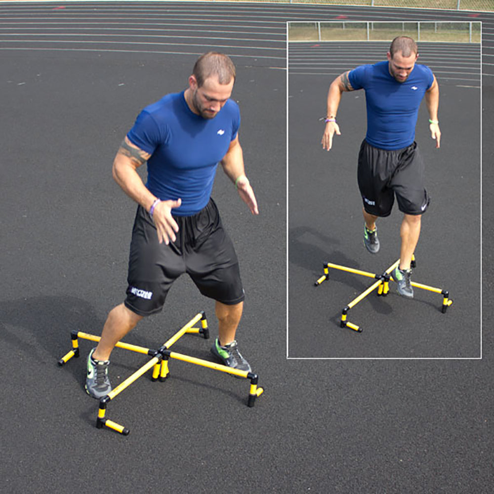 Prism Fitness 6in Tall Smart Fixed-Height Track Workout Hurdles, Set of 6 (Used) - VMInnovations