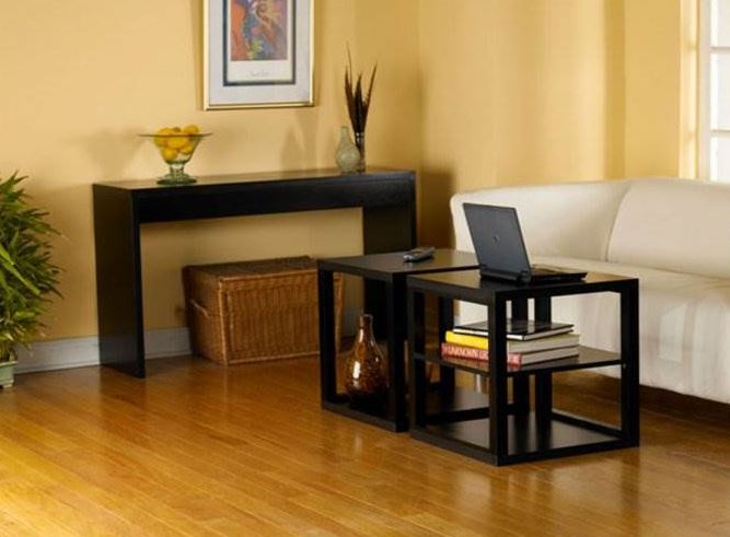 Northfield Modern Espresso Wood Console Hall Sofa Table - Open Box
