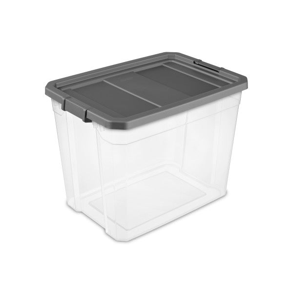 Sterilite 108 Qt Clear Stacker Storage Container Tote w/ Latching Lid, 16 Pack - VMInnovations