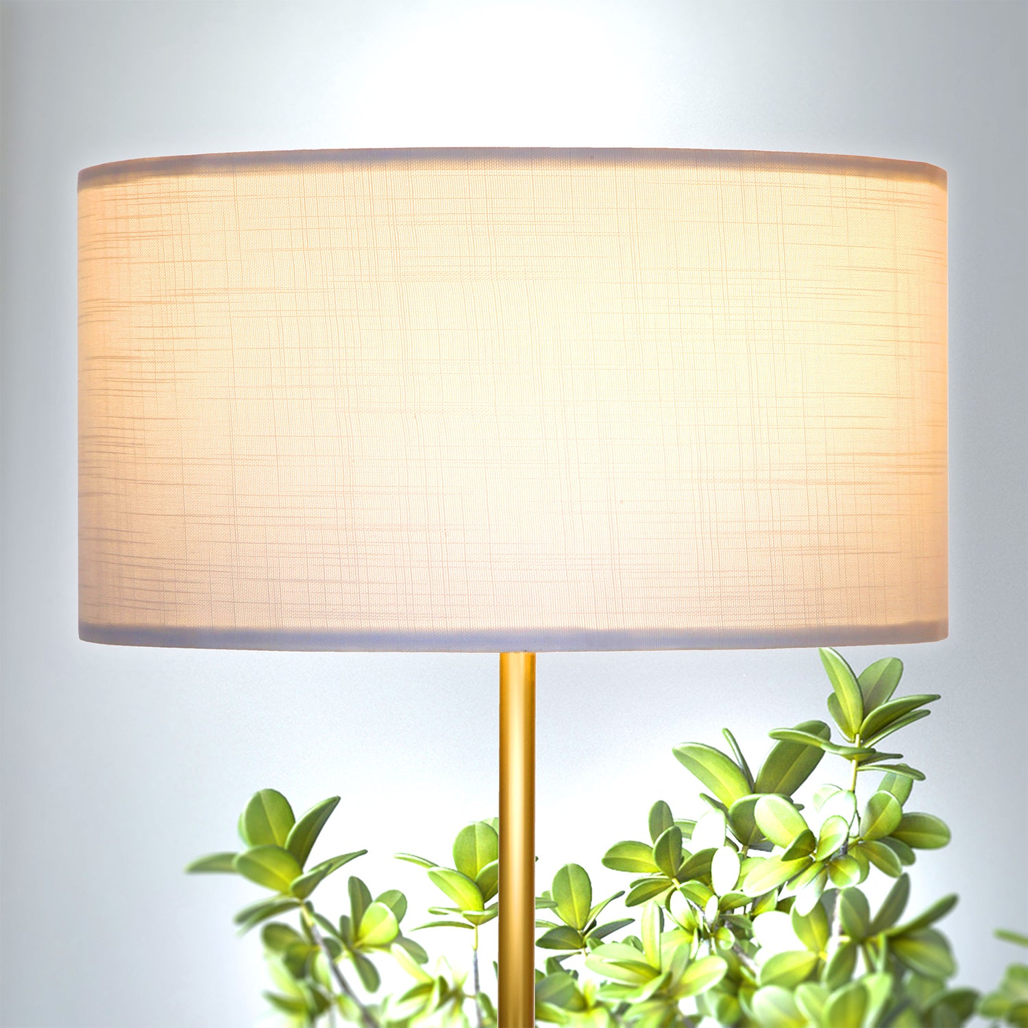 Brightech Quinn Modern Floor Lamp with LED Light, Antique Brass (Open Box)