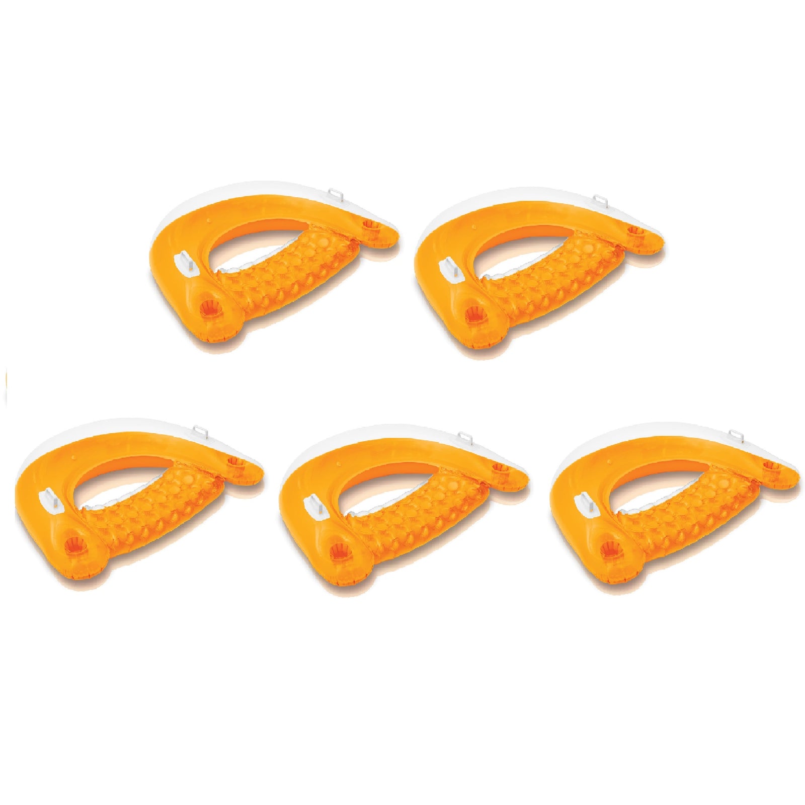 Intex Sit N Float Inflatable Swimming Pool Lounger (Color May Vary) (5 Pack) - VMInnovations