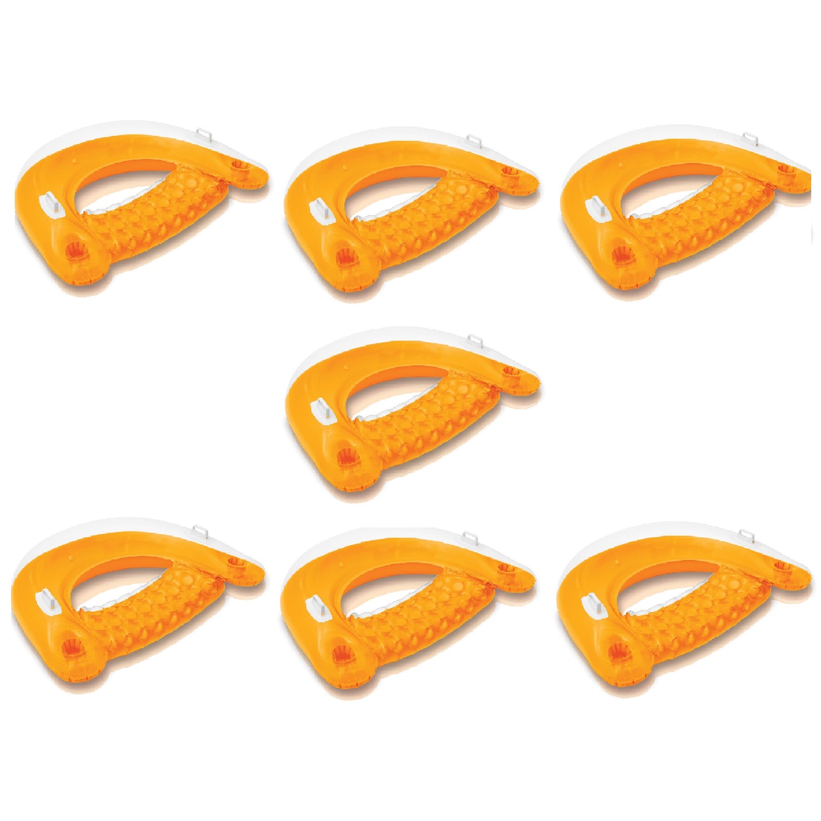 Intex Sit N Float Inflatable Swimming Pool Lounger (Color May Vary) (7 Pack) - VMInnovations