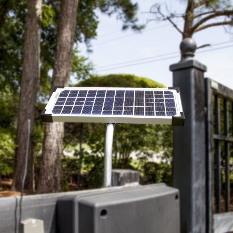 Mighty Mule FM123 10 Watt Solar Panel Kit for Automatic Driveway & Pasture Gates