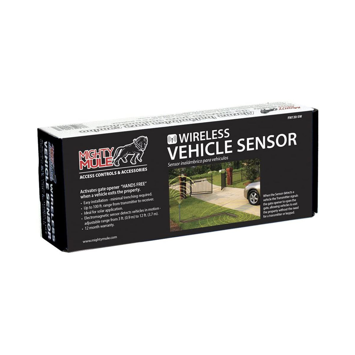 Mighty Mule FM130 Wireless Vehicle Sensor, 12ft Magnetic Field (Open Box)