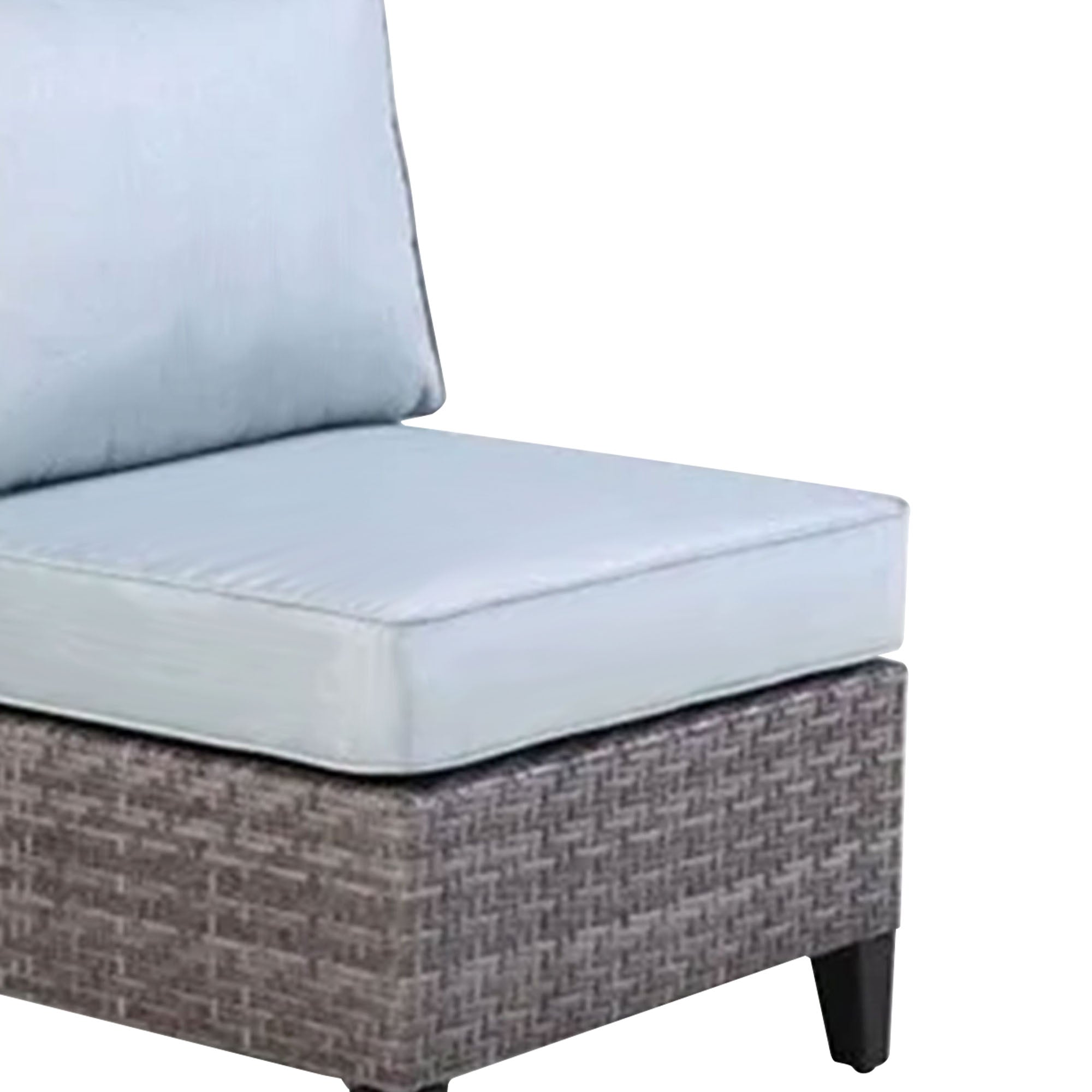 Four Seasons Courtyard Brisbane Aluminum Cushioned Chair, Light Gray (Open Box) - VMInnovations