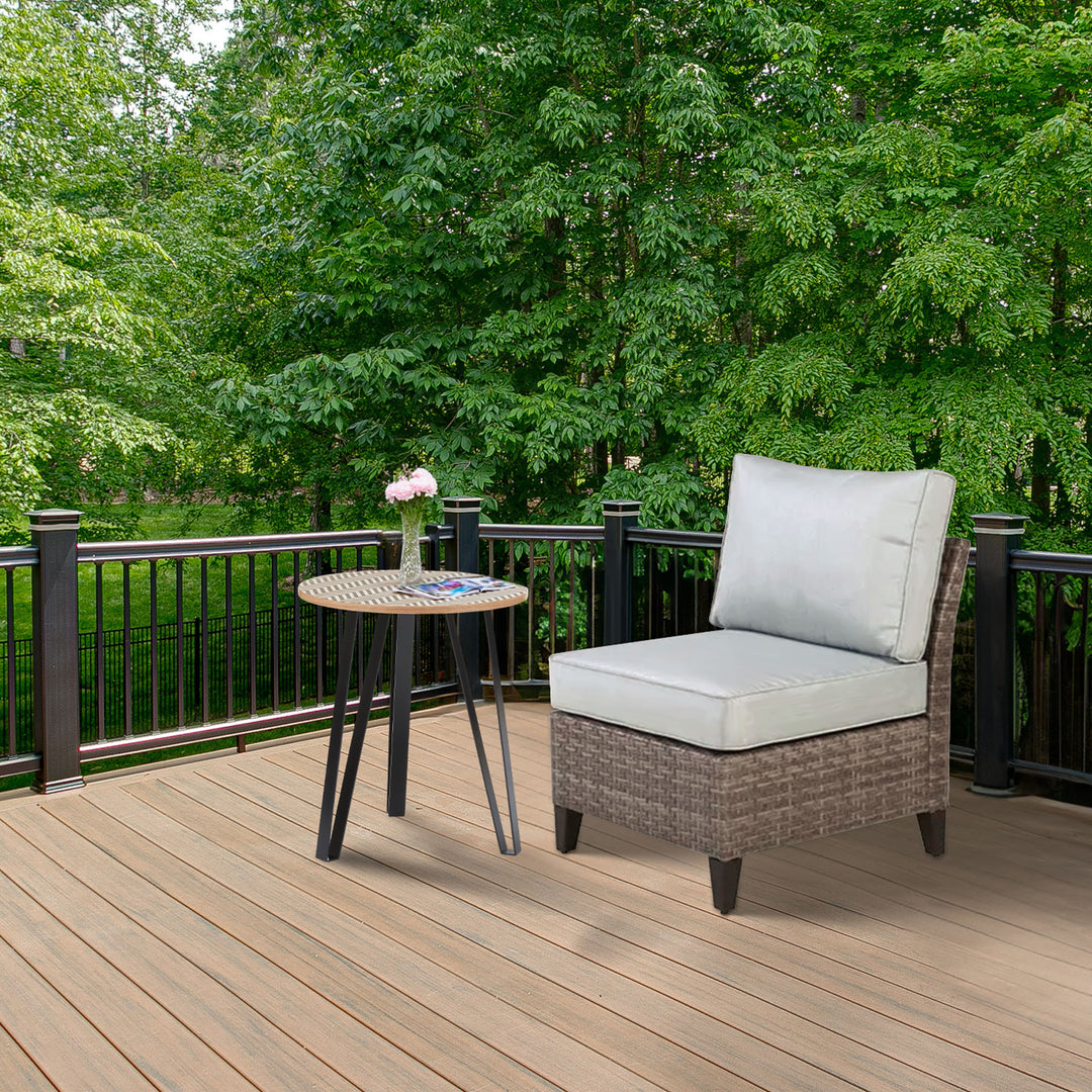 Four Seasons Courtyard Serronova Brisbane Aluminum Cushioned Chair, Light Gray - VMInnovations