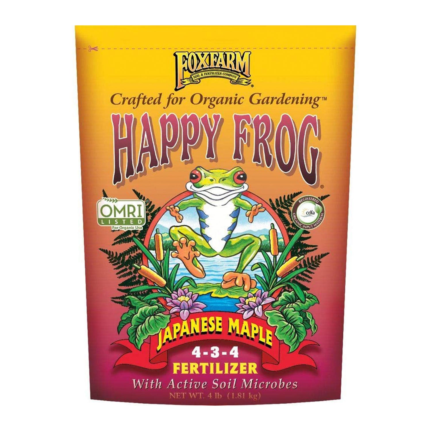 FoxFarm Happy Frog Japanese Maple Plant Food Tree Fertilizer Mix, 4 Pound Bag - VMInnovations