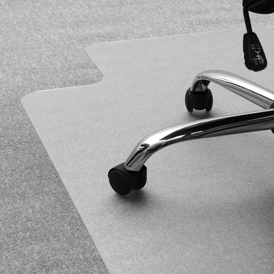 Floortex Ultimat 48 x 60" Clear Lipped Chair Mat w/ Grip Back, For Plush Carpet