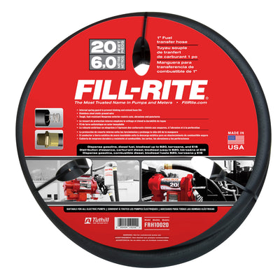 Fill-Rite 1" x 20' Discharge Hose with Mechanical Meter, Auto Nozzle, and Swivel
