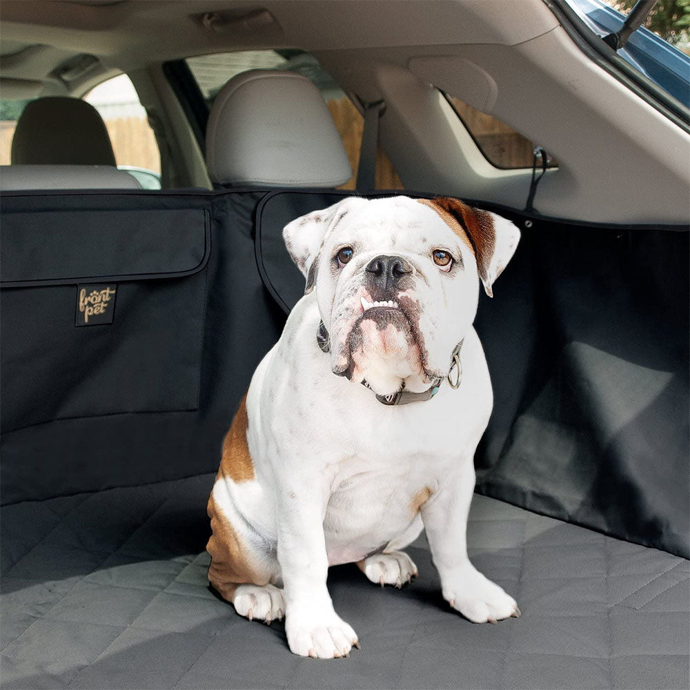 FrontPet 2X Large Quilted and Padded Durable Liner Dog Cargo Cover for SUV Black