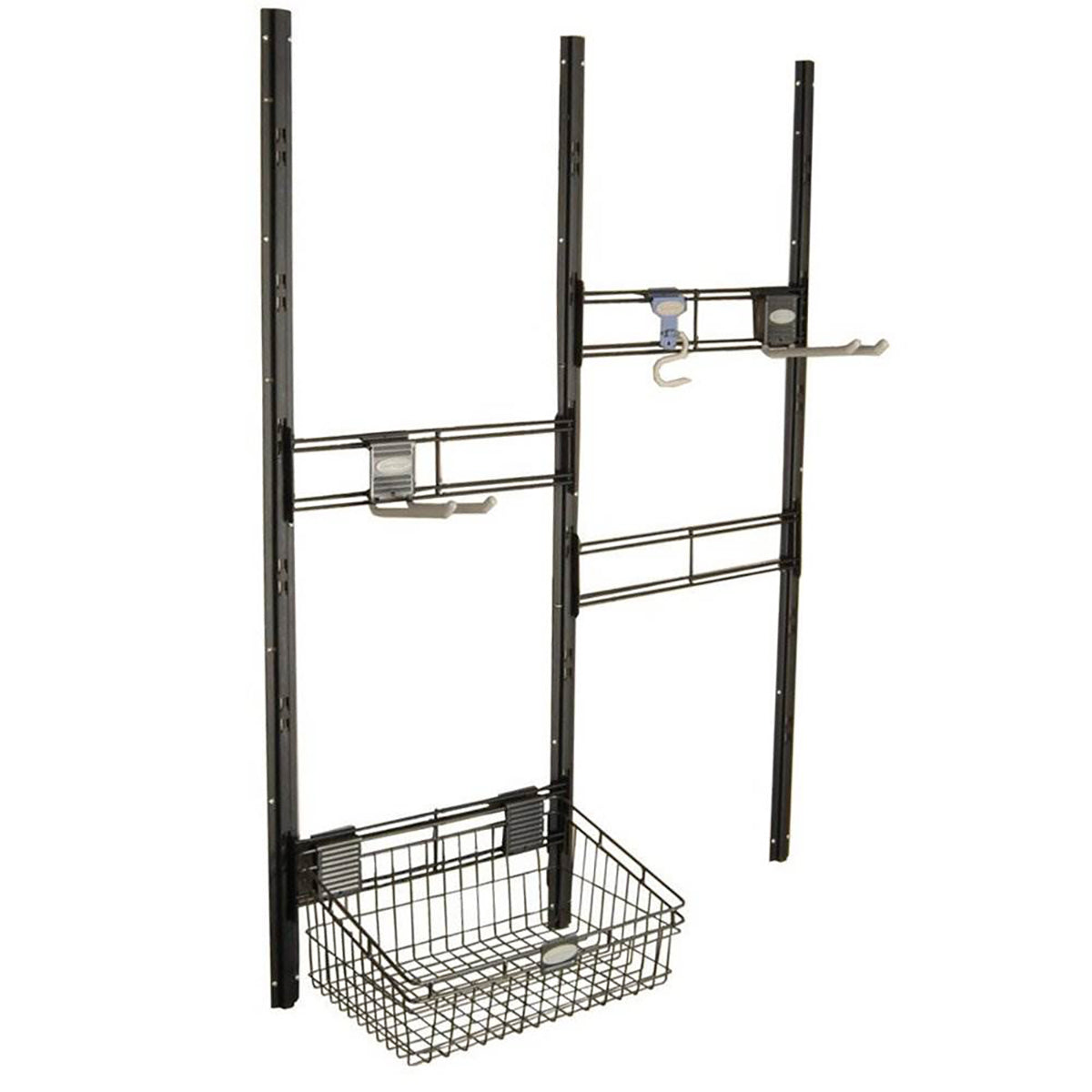 Suncast Storage Shed Garager Organizer Kit Bracket, Hooks, & Basket (Open Box)