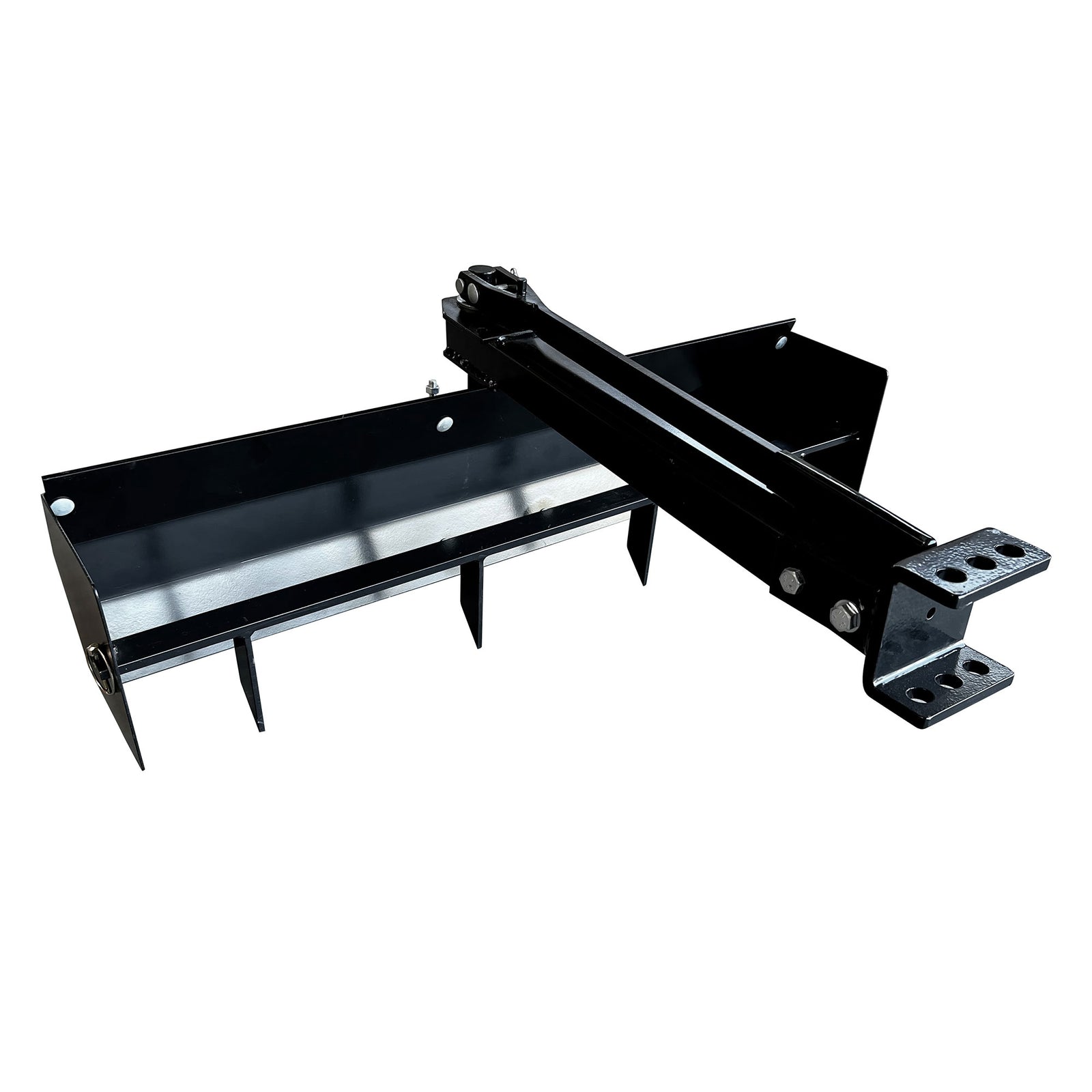 Field Tuff 38 Inch Sleeve Hitch Tow Behind Scraper for Garden and Yard, Black - VMInnovations