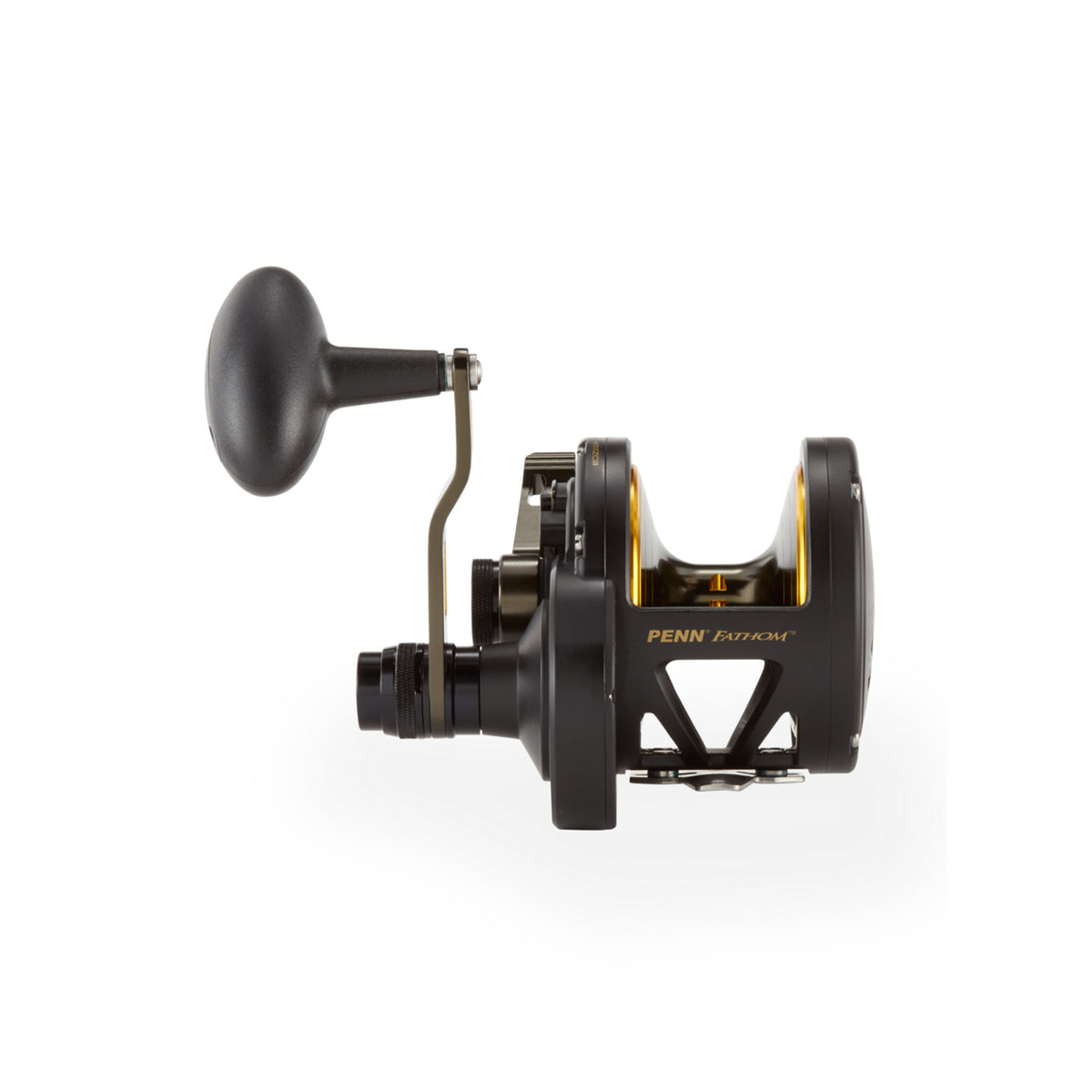 Penn FTH40NLD2 Fathom Lever Drag 2 Speed Right Hand Compact Fishing Reel, Black