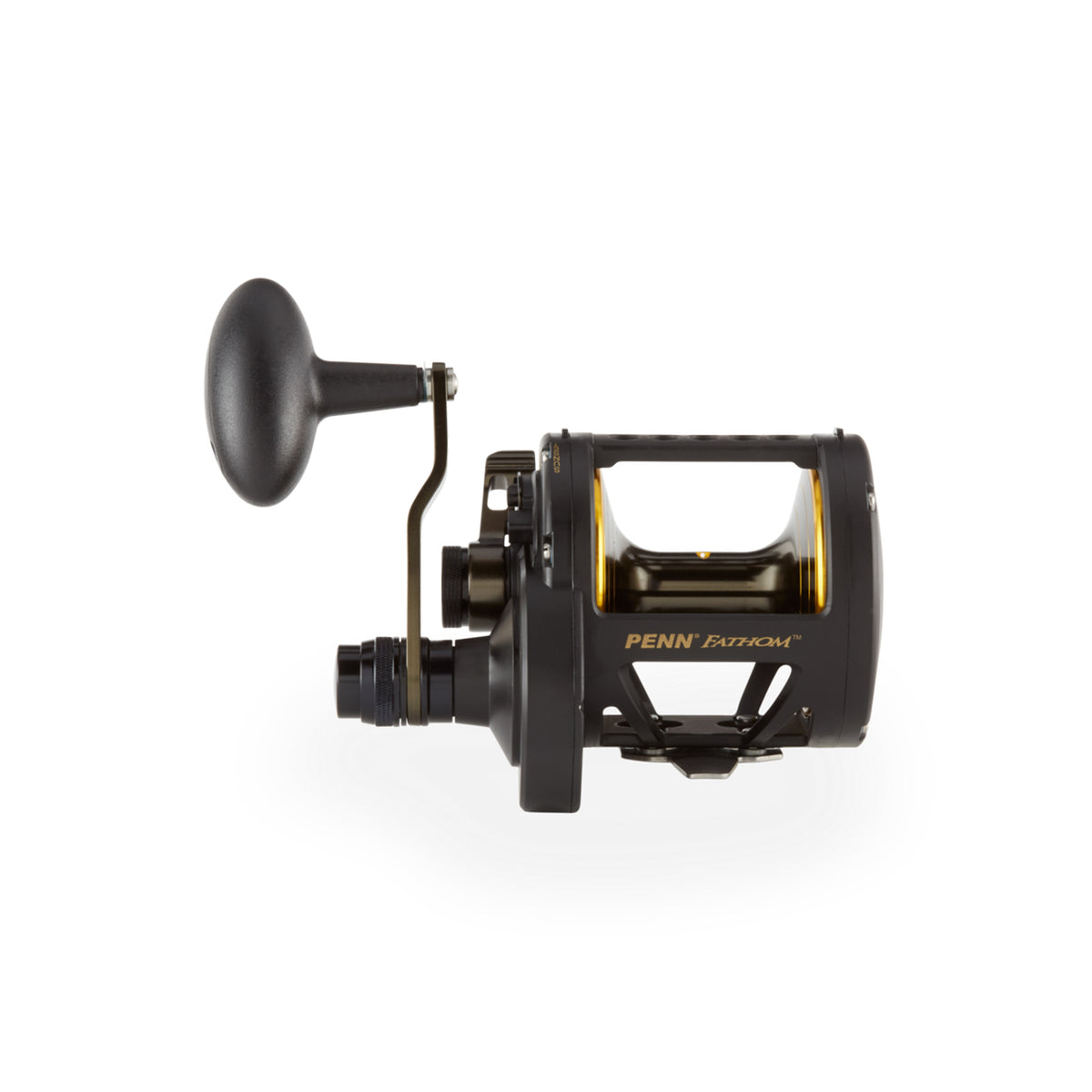 Penn FTH60LD2 Fathom Lever Drag 2 Speed Right Handed Compact Fishing Reel, Black