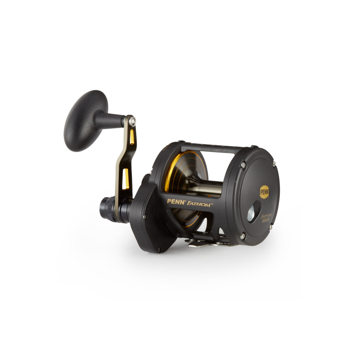 Penn FTH60LD2 Fathom Lever Drag 2 Speed Right Handed Compact Fishing Reel, Black