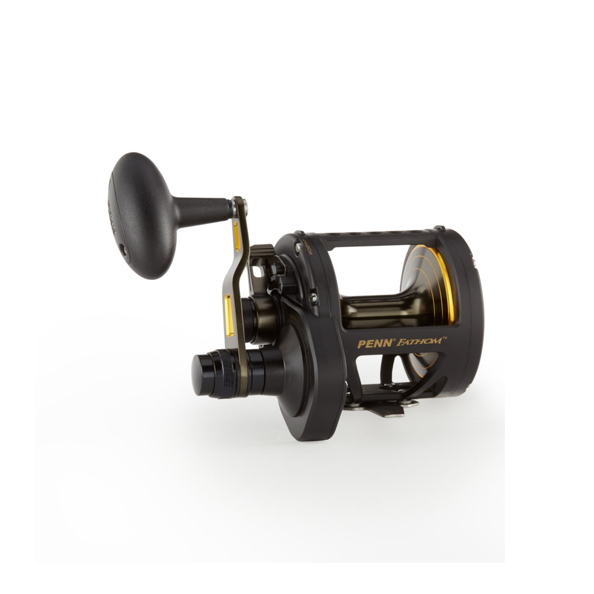Penn FTH60LD2 Fathom Lever Drag 2 Speed Right Handed Compact Fishing Reel, Black