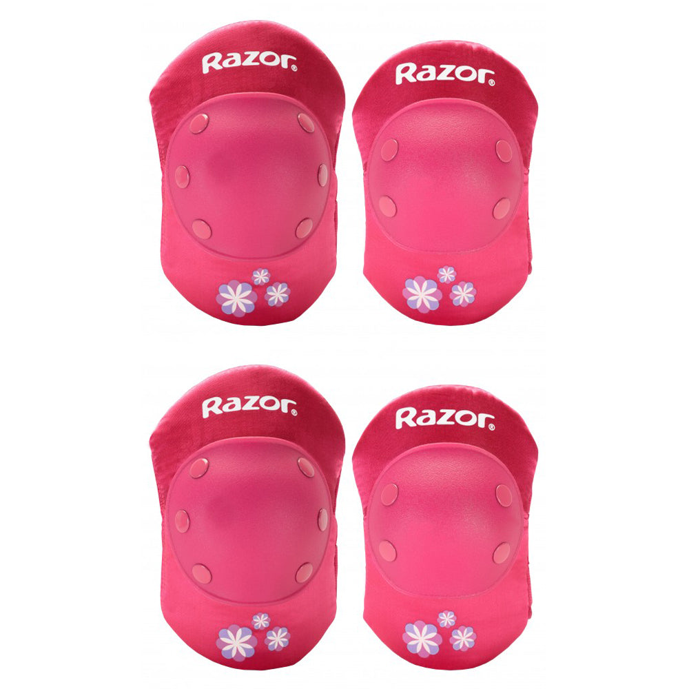 Razor Rechargeable Ride-on Scooter + Bicycle Helmet + Elbow & Knee Pad Set