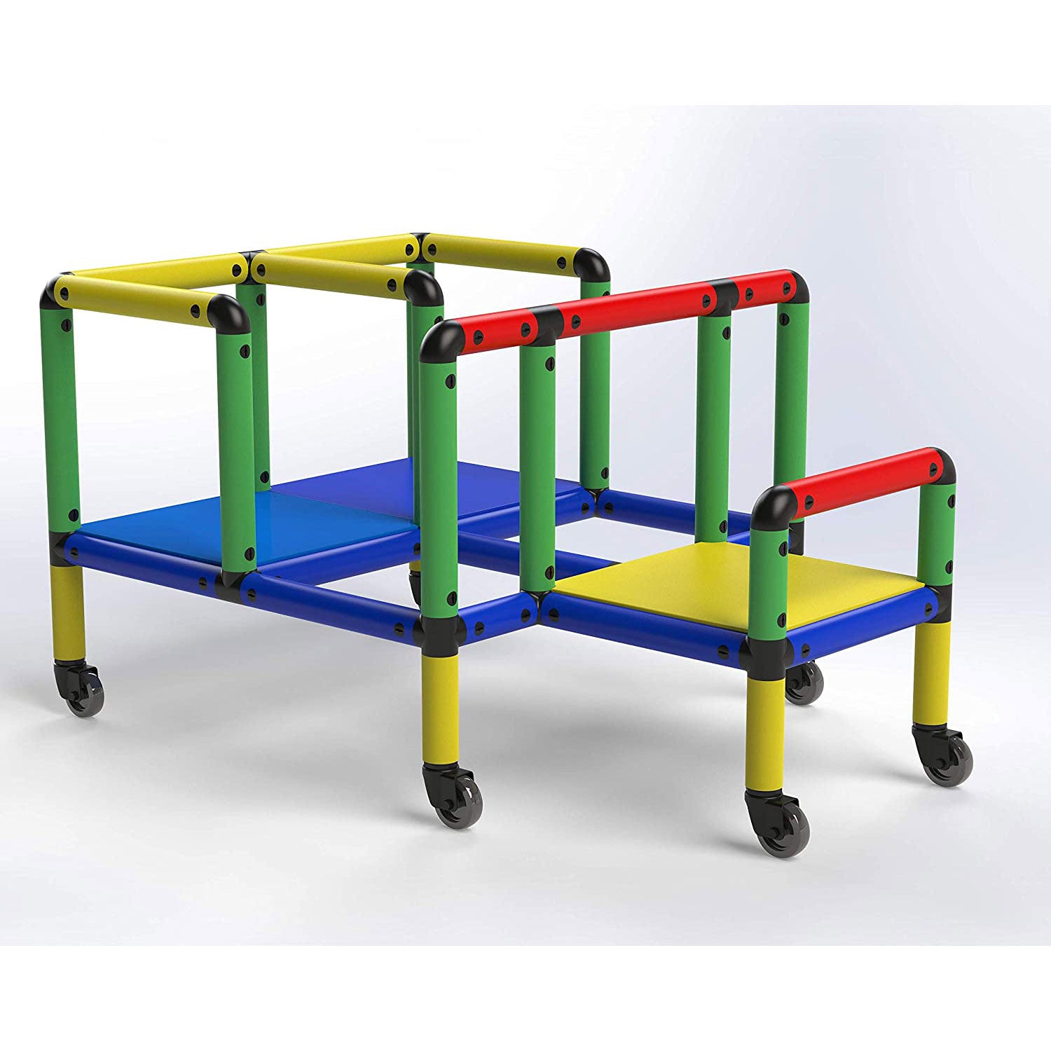 Funphix Construction Kid Toy Set STEM Learning Play Structure w/ Wheels (Used) - VMInnovations