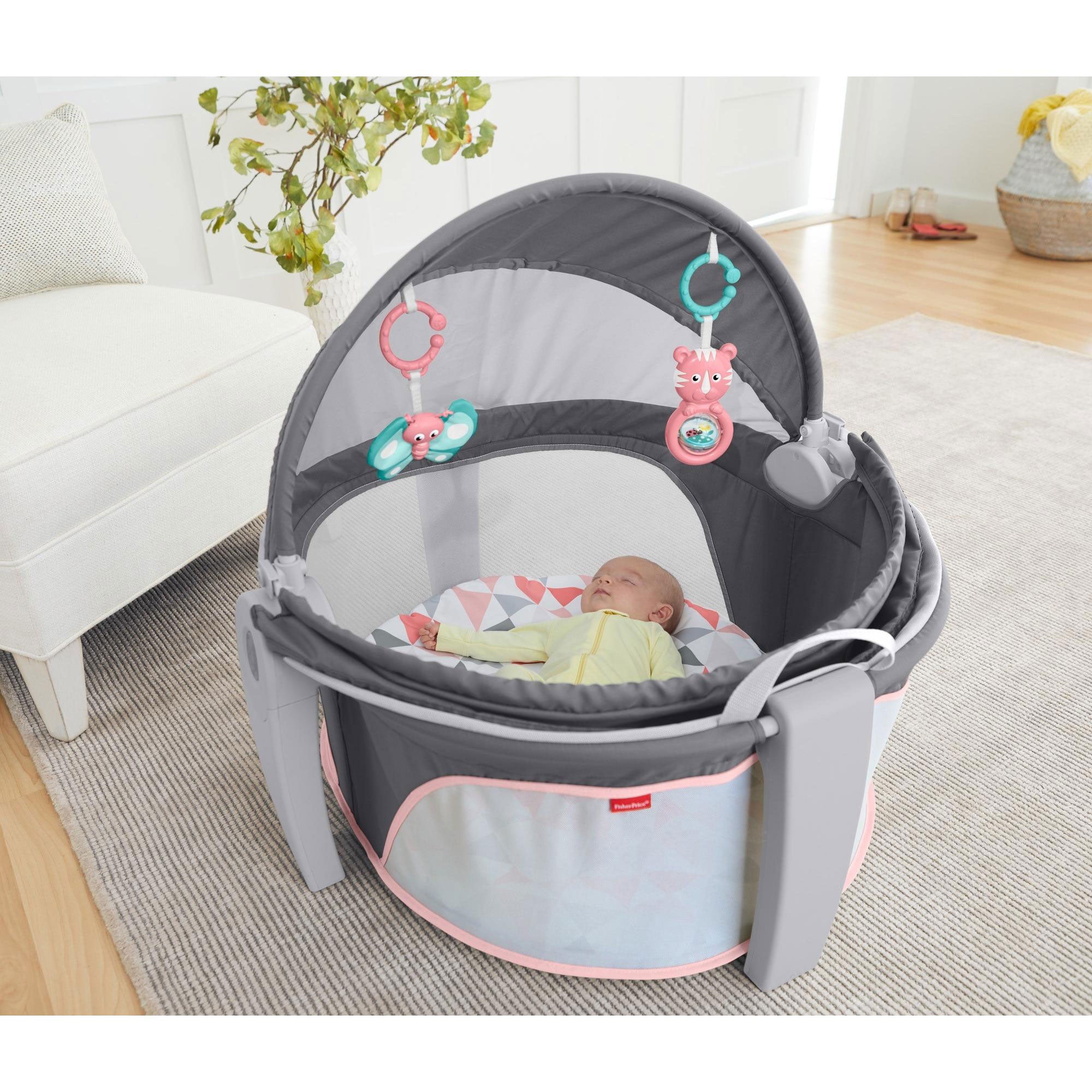 On the Go Portable Baby Beach Travel Dome with Sun Canopy, Gray (Used) - VMInnovations