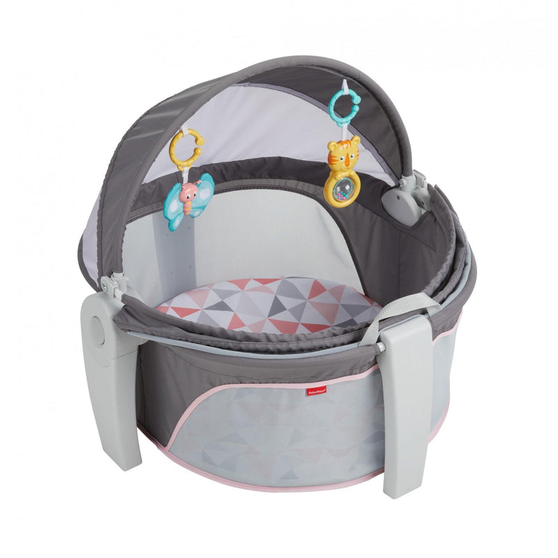 Fisher Price On the Go Portable Baby Beach Travel Dome with Sun Canopy, Gray