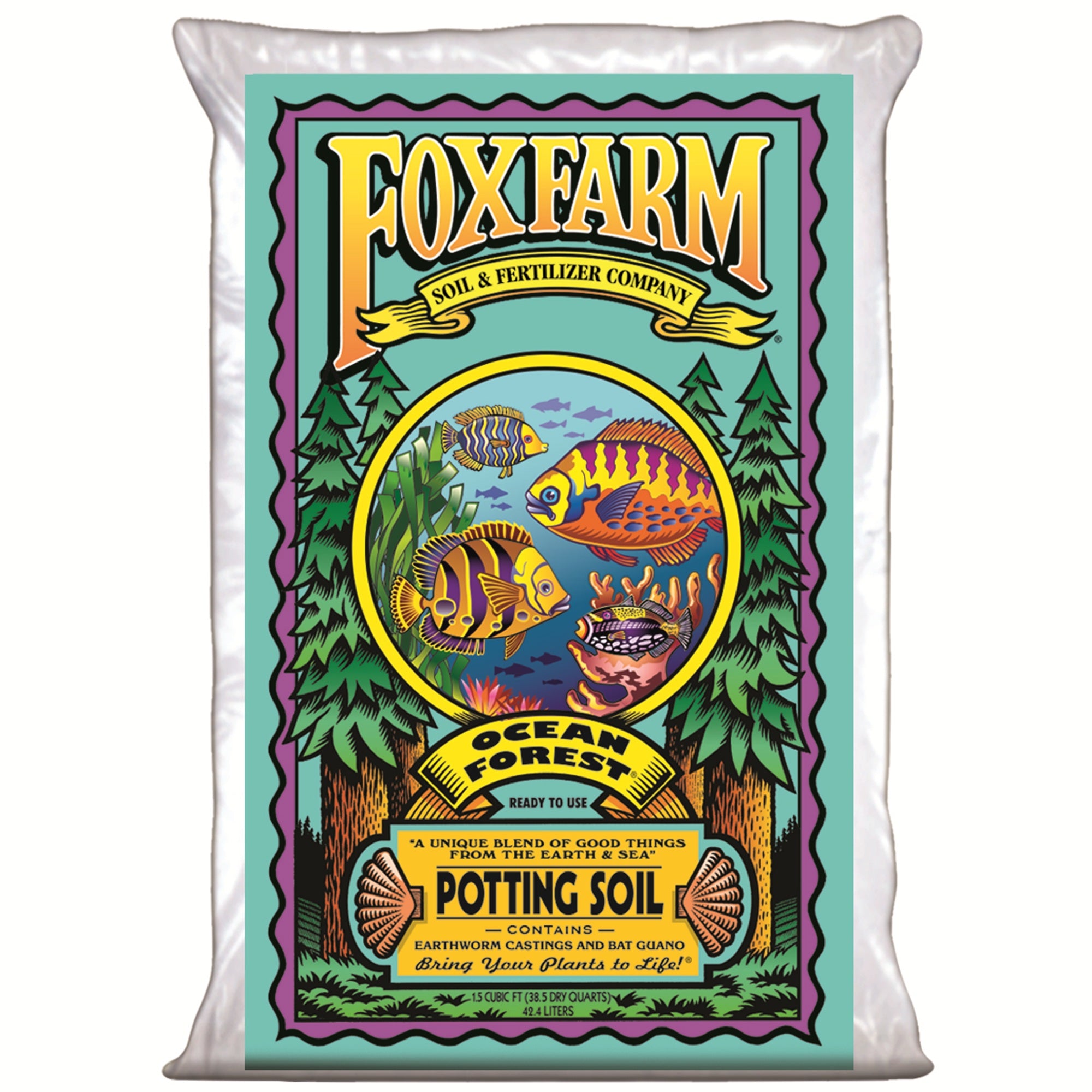 FoxFarm Ocean Forest Garden Soil Mix (2) + Happy Frog Organic Potting Soil (2)