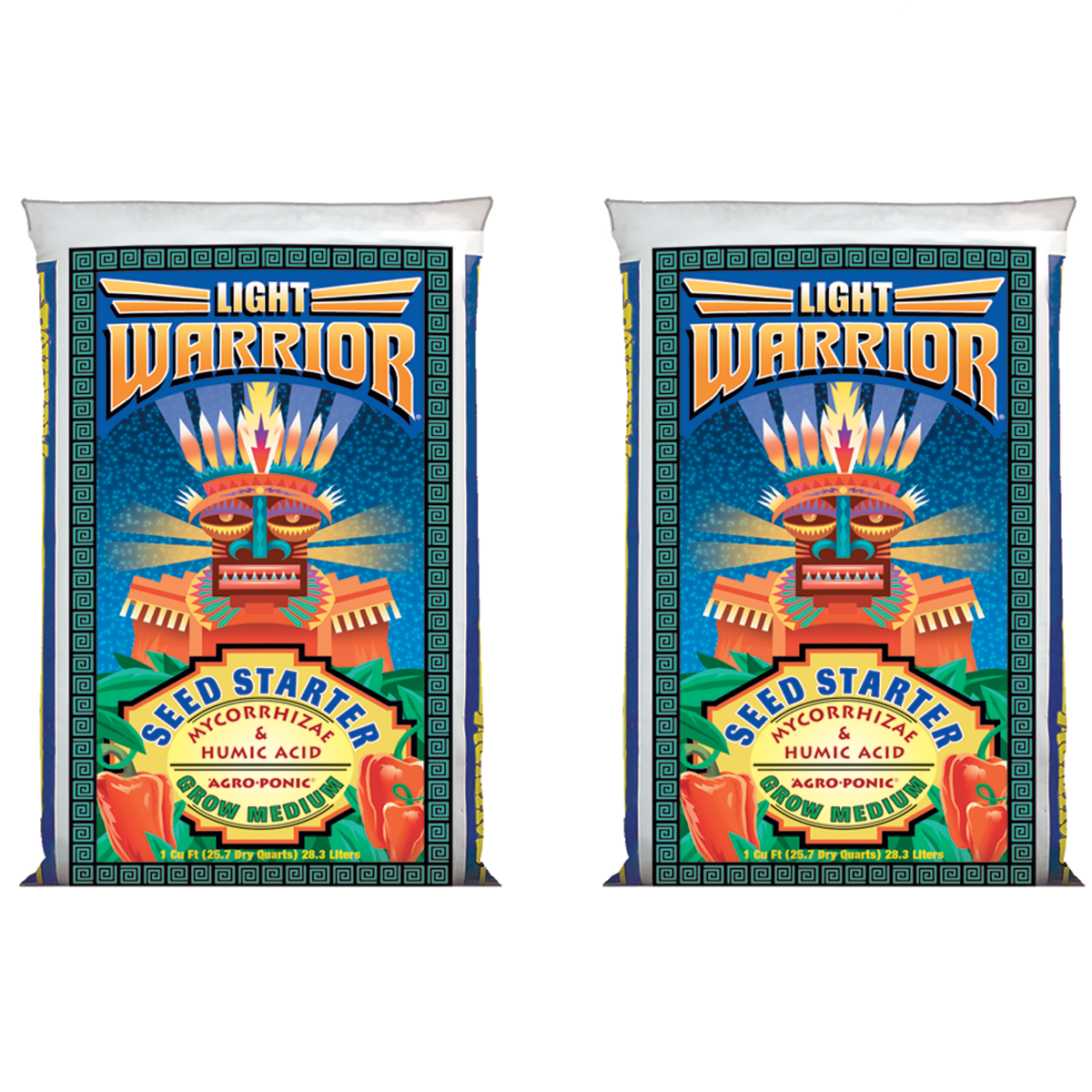FoxFarm FX14023 Light Warrior Soilless Seed Germinator Starter Mix, 26 Quart (2)