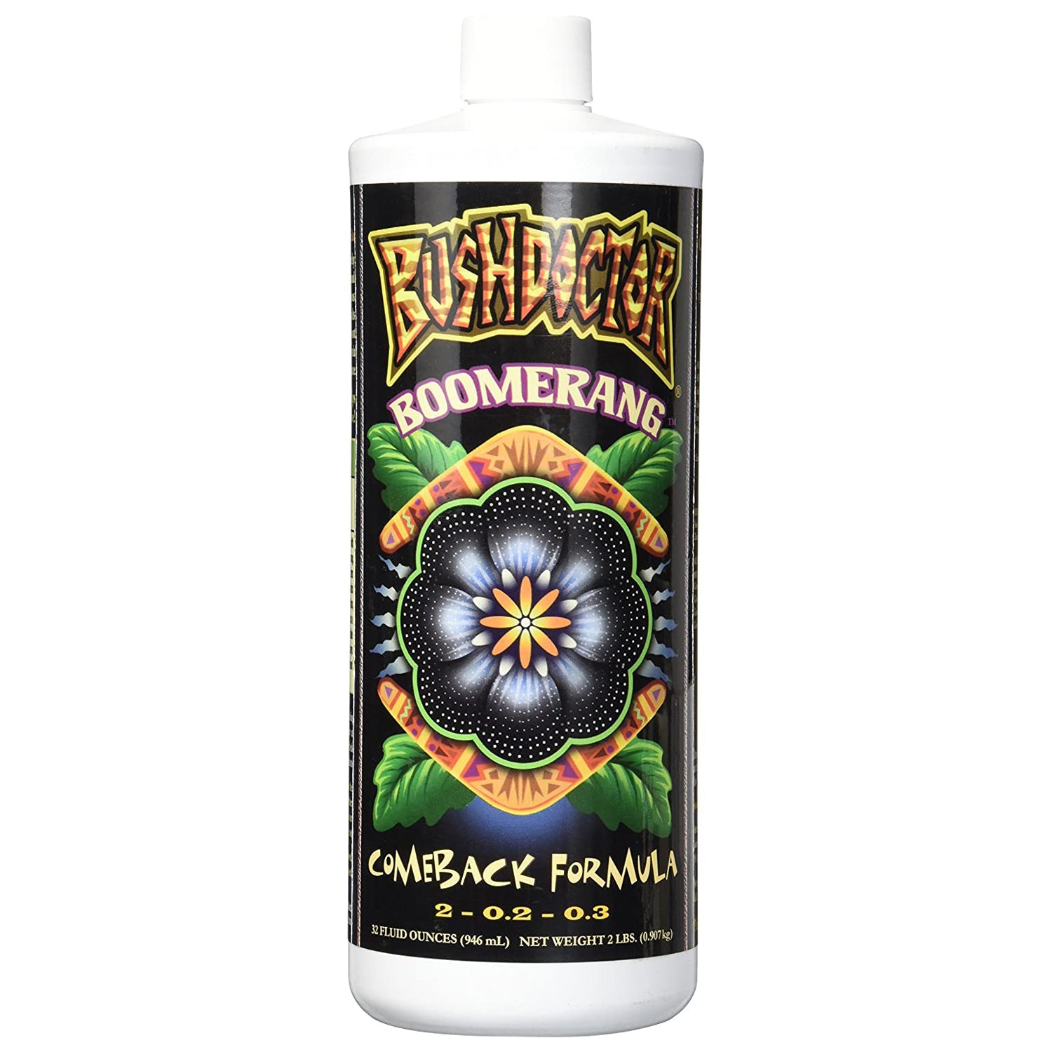 FoxFarm FX14086 Bush Doctor Boomerang Vegetation Comeback Formula, 1 Qt Bottle (Open Box)