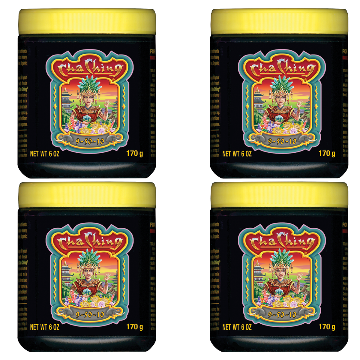 FoxFarm Cha Ching High-Phosphorus Late Flower Formula Fertilizer, 6 oz. (4 Pack)