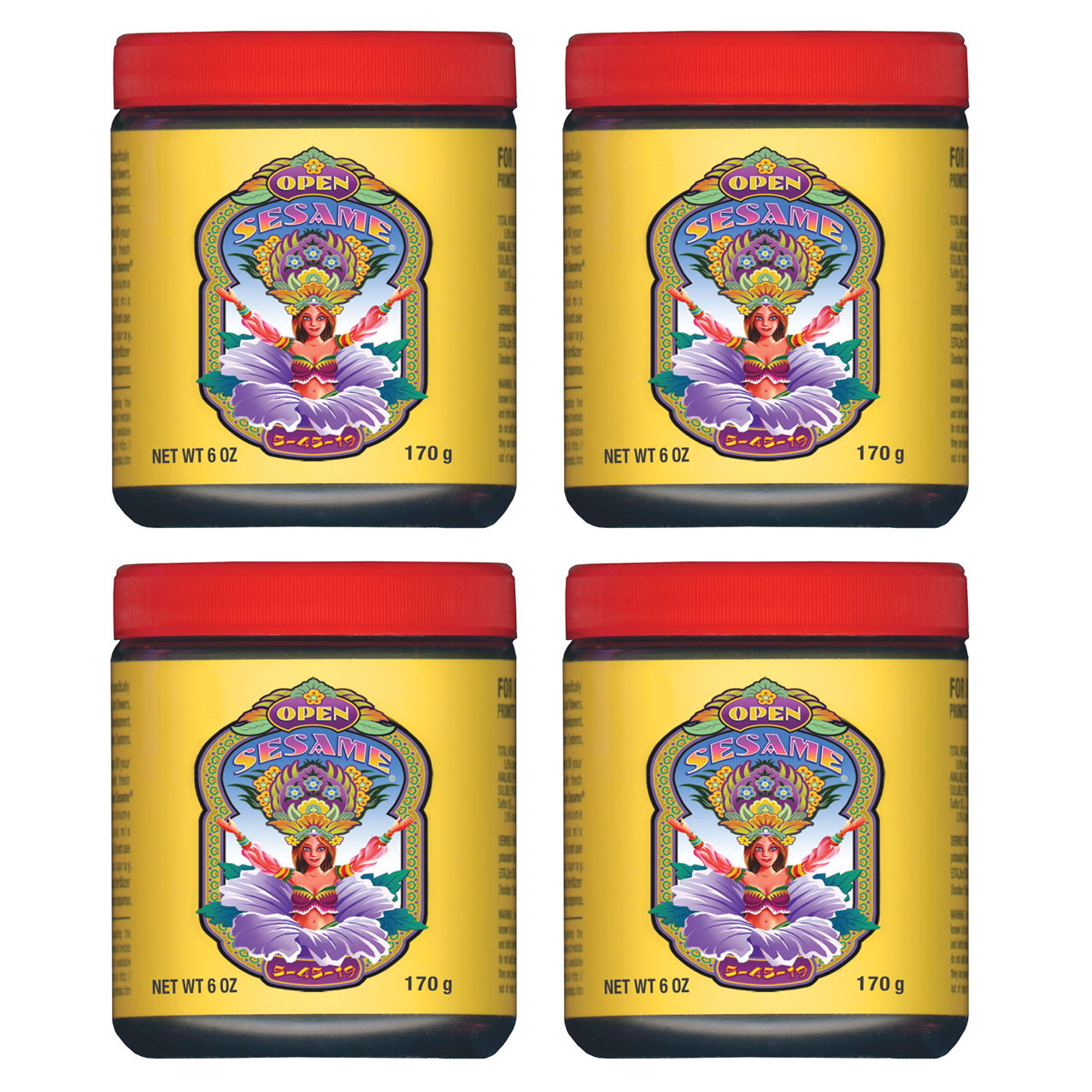 FoxFarm Open Sesame Early Flowering Formula Fertilizer Nutrients, 6 oz (4 Pack)
