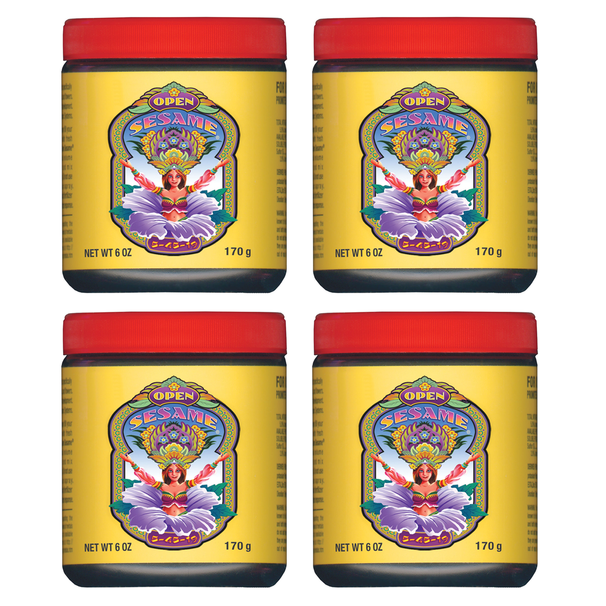 FoxFarm Open Sesame Early Flowering Formula Fertilizer Nutrients, 6 oz (4 Pack)