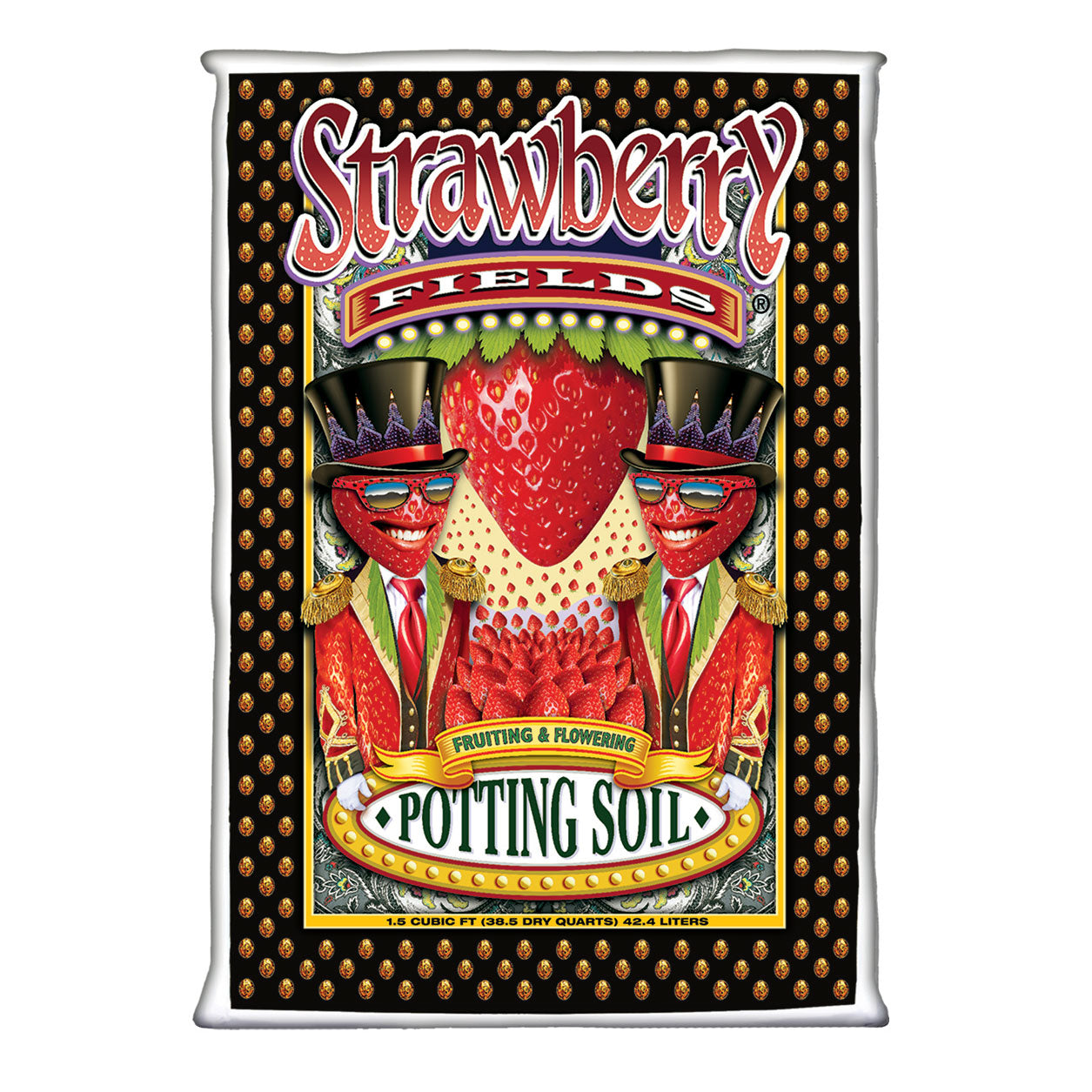 FoxFarm Strawberry Fields Flowering Garden Potting Soil, 1.5 Cubic Feet (4 Pack) - VMInnovations