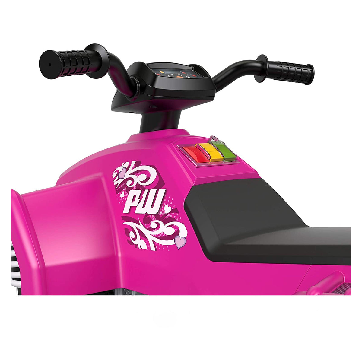 Fisher Price Power Wheels Battery Sport Racing Kid ATV Ride On, Pink (Open Box)