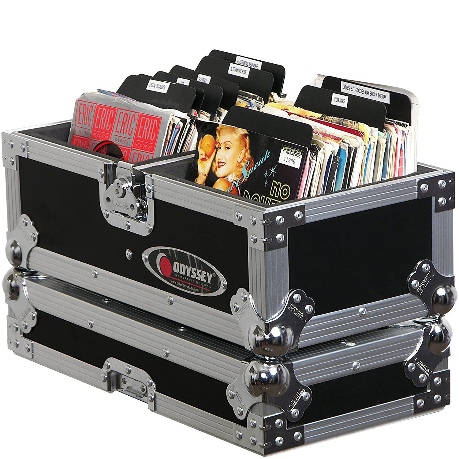 Odyssey FZ45120 Utility 7 Inch Vinyl Record Heavy Duty Flight Hardware Case - VMInnovations